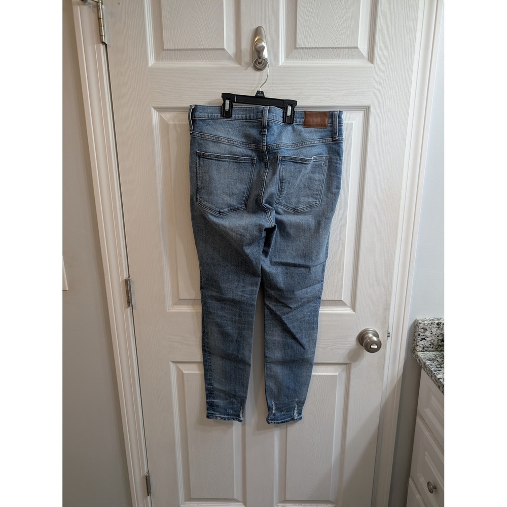 Madewell 9 High Rise Skinny Jeans Distressed Medium Wash 34Wx38L - Picture 3 of 7